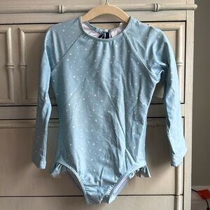 Minnow Long Sleeve Rashguard, Blue Stars